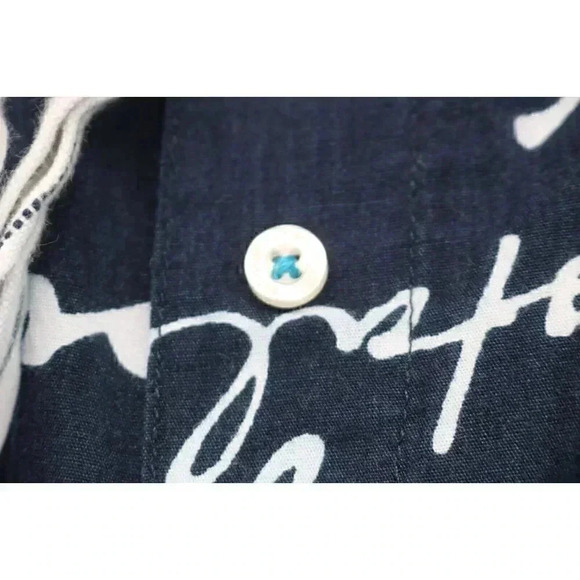 Women's Aeropostle Lounge/Pajama Pants-Size Large-Cropped-Blue & White - Picture 7 of 8